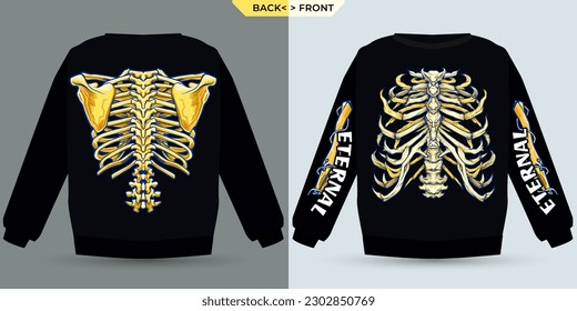 Immortal Body and Bones with Shirt Mock Up