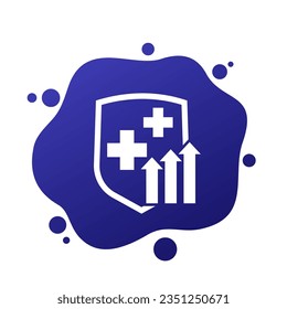 immune booster icon, boost immunity vector