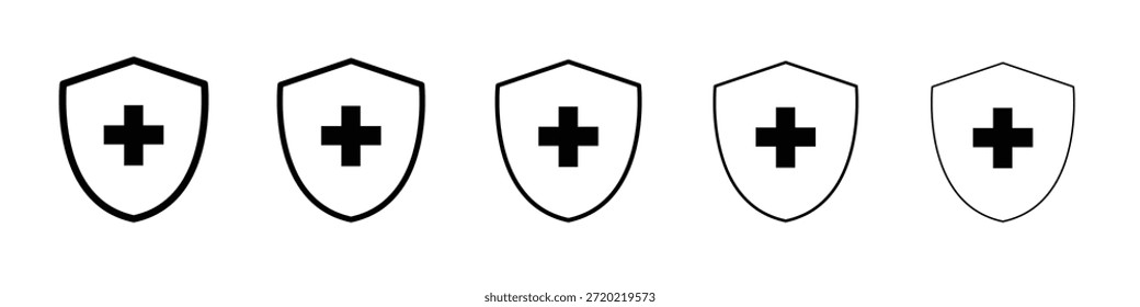 Imune protetor ícone design, logotipo, aplicativo, IU. Ilustração vetorial, EPS