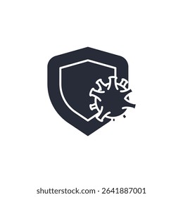 immune icon. projector Symbol sign for mobile concept and web design. Vector icon, Logo illustration, Vector graphics