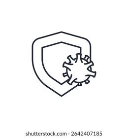 ícone imune. projetor Símbolo sinal para conceito móvel e web design. Ícone de vetor, Ilustração de logotipo, Gráficos de vetor