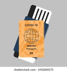 Immune passport for travel and work around the world again or have immune to COVID-19