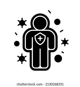 Immune system, antivirus protection icon. medical sign. vector illustration
