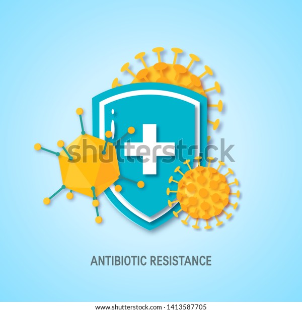 Immune System Concept Medical Shield Surrounded Stock Vector (Royalty ...