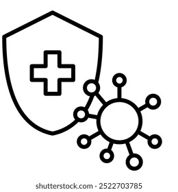 Immune System Icon, Body Immune protection