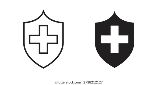 Immune system icon logo design element. minimalist style icons