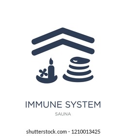 Immune system icon. Trendy flat vector Immune system icon on white background from sauna collection, vector illustration can be use for web and mobile, eps10