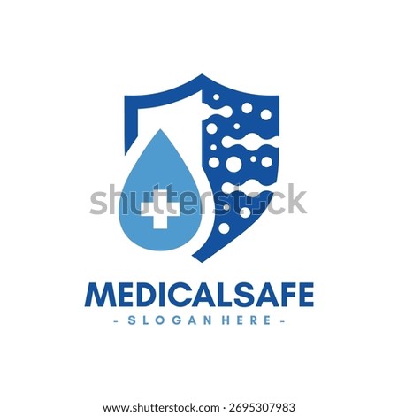 Immune system icon vector. Anti-bacterial logo concept.