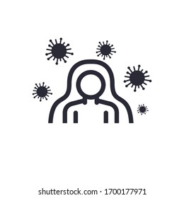 Symbol für das Immunsystem, Vektorillustration