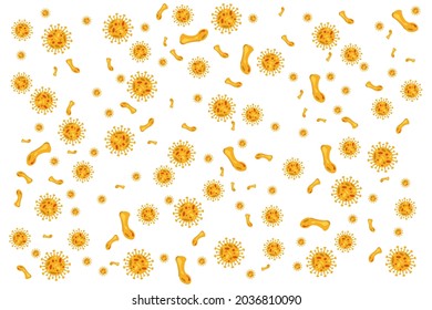 Immune system vector icon logo. Health bacteria virus protection. Medical prevention human germ. Vector illustrationікроби