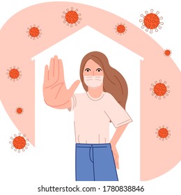 Immunity against the virus design vector illustration cartoon flat design