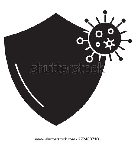 Immunity Icon, Boost Your Immune System, Natural Health Defense, Strong Body Wellness, vector