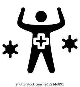 Immunity Icon Element For Design