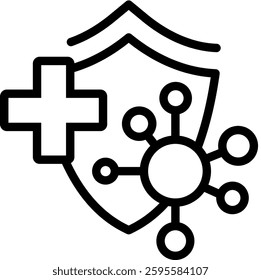 Immunity Icon Element For Design And Vector