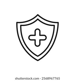 immunity icon Isolated flat vector in outline
