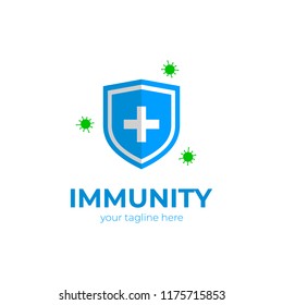 Immunity logo. vector template