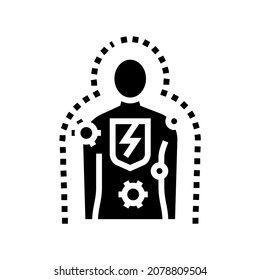 immunodeficiencies human glyph icon vector. immunodeficiencies human sign. isolated contour symbol black illustration