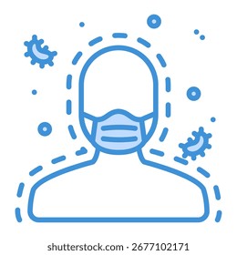 Elemento de icono de inmunología para diseño