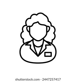 Especialista en inmunología icono en el Vector. Logotipo
