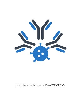 Icono De Ataque De Inmunoterapia Aislado Sobre Fondo Blanco
