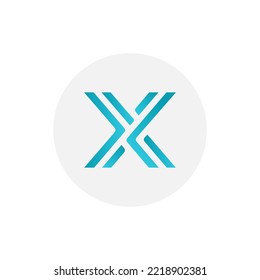 Immutable X (IMX) coin icon isolated on white background.