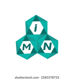 IMN creative minimalist letter logo. IMN unique vector initials alphabet letter logo design
