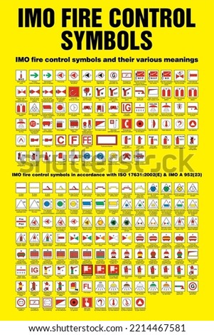 IMO IMPA SOLAS Fire Control Symbol and Their Various Meanings Accordance With ISO 17631 2002 IMO A 953 23
Poster