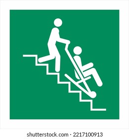 IMO SOLAS IMPA Sea Safety Sign Marking For Ship Boat Offshore Escape Route Evacuation Chair