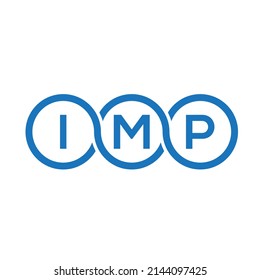 IMP letter logo design on white background. IMP creative initials letter logo concept. IMP letter design.

