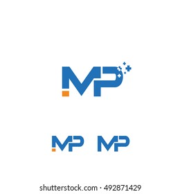 IMP letter vector, mp logo