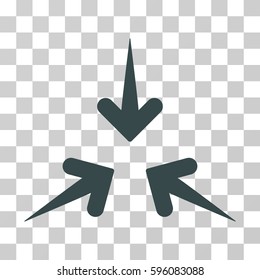 Impact Arrows icon. Vector illustration style is flat iconic symbol, transparent background. Designed for web and software interfaces.