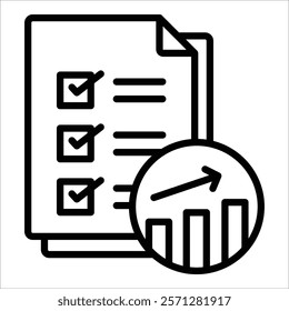 Impact Assessment Icon Element For Design