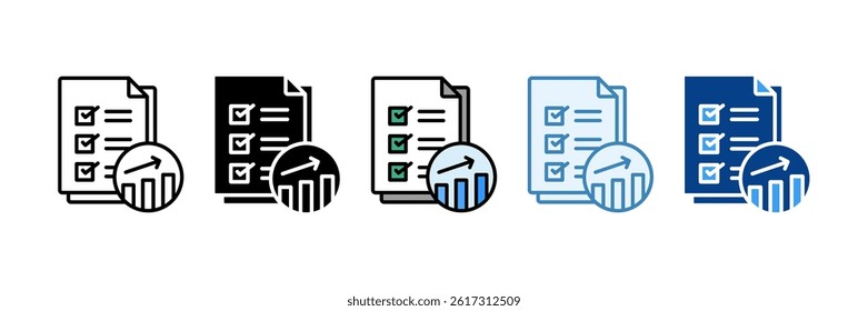 Impact Assessment Icon Set Multiple Style Collection