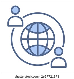 Ilustración vectorial de icono azul de impacto