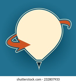 Impact Decal icon emblem with copy space 