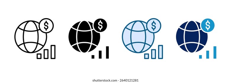 Impact Economy Icon Set Multiple Style Collection