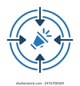 Ilustración vectorial de línea de iconos de Impact Hub