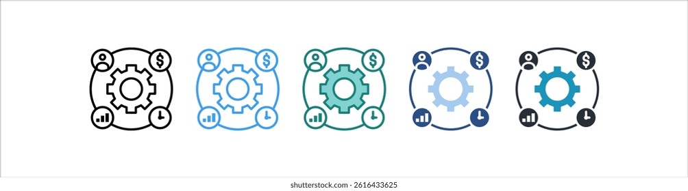 Impact Icon In Different Style Vector