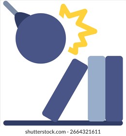 Elemento de icono de impacto para diseño