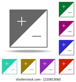 impact icon. Elements of photography in multi color style icons. Simple icon for websites, web design, mobile app, info graphics