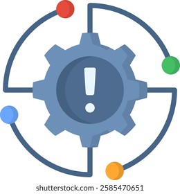 Impact Icon Flat Vector Illustration