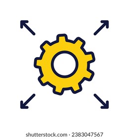 Icono de impacto aislar ilustración de material vectorial de fondo blanco.