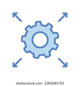 Impact icon isolate white background vector stock illustration.