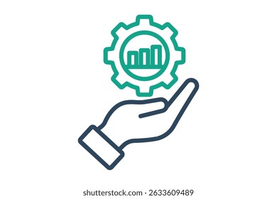 Impact icon. line icon style. icon related to branding. business elements vector illustration