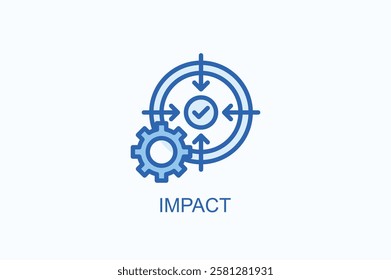 Impact Icon Or Logo Isolated Illustration