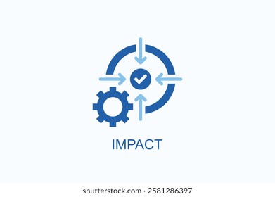 Impact Icon Or Logo Isolated Illustration