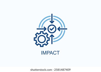 Impact Icon Or Logo Isolated Illustration