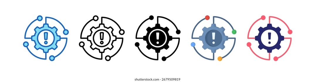 Impact Icon Multiple Style Set Collection.