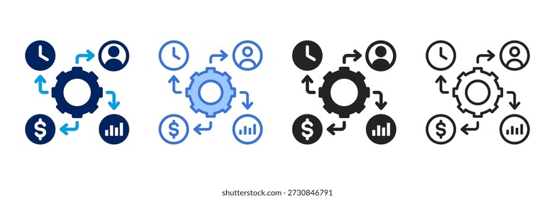 Impact Icon Set Different Style Collection.