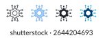 Impact Icon Set Multiple Style. Design In Outline, Blue, Glyph, Dual Tone